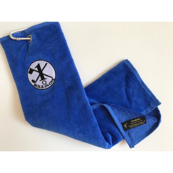 Hole in One Golf Towel Electric Blue