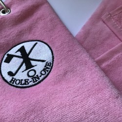 Hole in One Golf Towel Pink