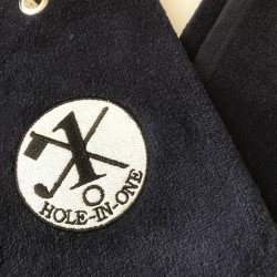 Hole in One Golf Towel Navy Blue