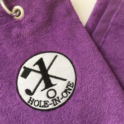Hole in One Golf Towel Purple