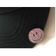 Golf Ball Marker Visor Hat Clip Smiley Lilac 