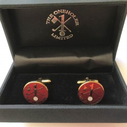 Hole in One Oneholer Golf Cufflinks