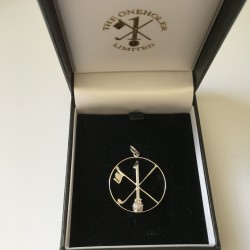 Hole in One/Oneholer Marcasite Golf Pendant