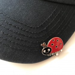 Golf Ball Marker Visor Hat Clip Ladybird