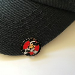 Golf Ball Marker Visor Hat Clip Top Hat Mickey Red