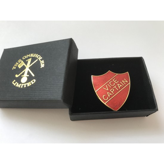 Vice Captain Lapel Badge Red
