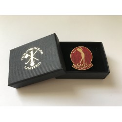 Lady Vice Captain Golfer Lapel Badge Red Enamel