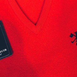 Hole in One/Oneholer Glenmuir Jumper V Neck Red