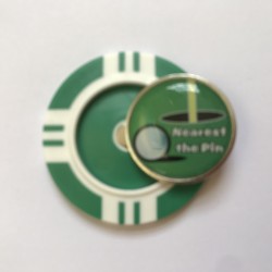 Nearest the Pin Vegas Poker Chip Golf Ball Markers
