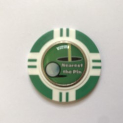 Nearest the Pin Vegas Poker Chip Golf Ball Markers