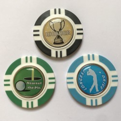 Longest Drive Vegas Poker Chip Golf Ball Markers