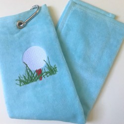 Golf Bag Towel for all Golfers Light Blue