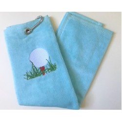 Golf Bag Towel for all Golfers Light Blue