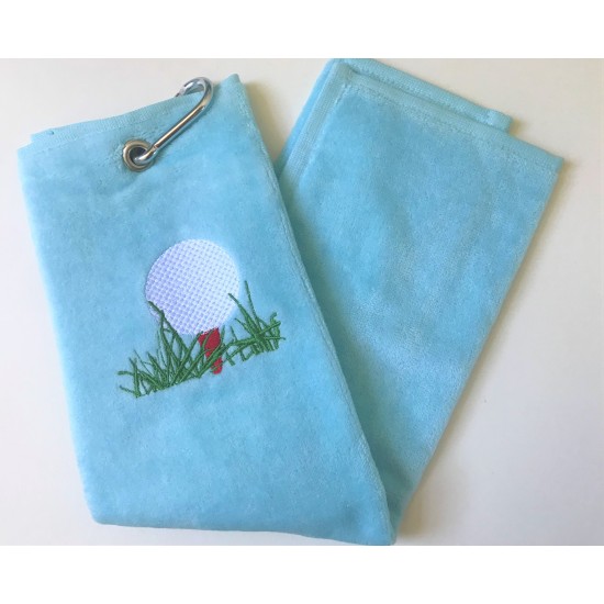 Golf Bag Towel for all Golfers Light Blue