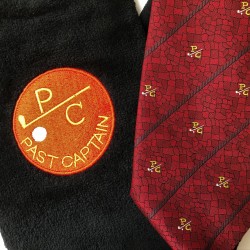 Past Captain Golfer Tie & Bag Towel Trademarked
