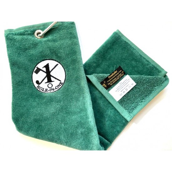 Hole in One Golf Towel Green