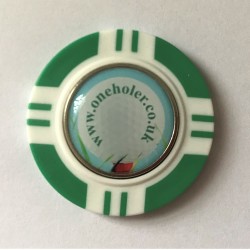 Vegas Chip Golf Ball Marker Green Vegas Chip Golf Ball Marker Green