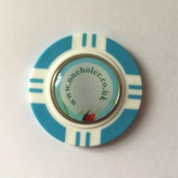 Vegas Chip Golf Ball Marker Light Blue Vegas Chip Golf Ball Marker Light Blue
