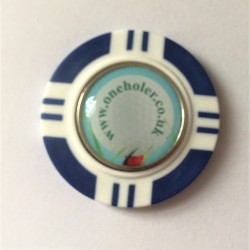 Vegas Chip Golf Ball Marker Navy Blue