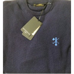 Hole in One/Oneholer Glenmuir Crew Neck Lambswool Jumper Navy