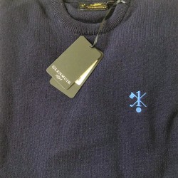 Hole in One/Oneholer Glenmuir Crew Neck Lambswool Jumper Navy