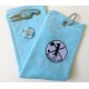 Hole in One Golf Towel Light Blue with Hole in One Pitch Master Repairer and Hole in One Vegas Poker Chip Ball Marker Light Blue