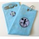 Hole in One Golf Towel Light Blue with Hole in One Pitch Master Repairer and Hole in One Vegas Poker Chip Ball Marker Navy Blue