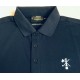 Hole In One/Oneholer Glenmuir Mens Polo Shirt Performance Wicking Navy with White Motif