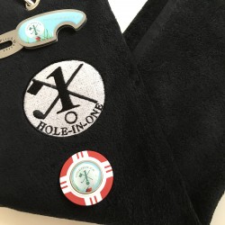 Hole in One Golf Towel Navy Blue with Hole in One Pitch Master Repairer and Hole in One Vegas Poker Chip Ball Marker Red Hole in One Golf Towel Navy Blue with Hole in One Pitch Master Repairer and Hole in One Vegas Poker Chip Ball Marker Red