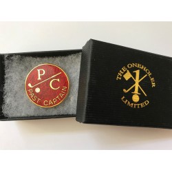 Past Golf Captain Lapel Badge Red