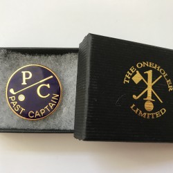 Past Golf Captain Lapel Badge Navy Blue