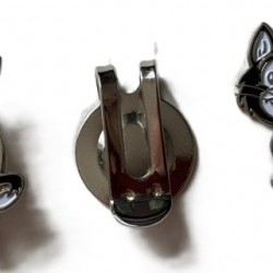 Golf Ball Marker Hat Clip Two Cats!