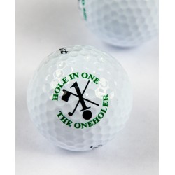 Hole in One Navy Silk Tie and Hole in One Golf Balls