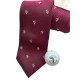 Hole in One Maroon Silk Tie and Hole in One Golf Balls Hole in One Maroon Silk Tie and Hole in One Golf Balls