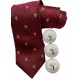 Hole in One Maroon Silk Tie and Hole in One Golf Balls Hole in One Maroon Silk Tie and Hole in One Golf Balls