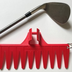 Golf Grip Rake Red for all golfers