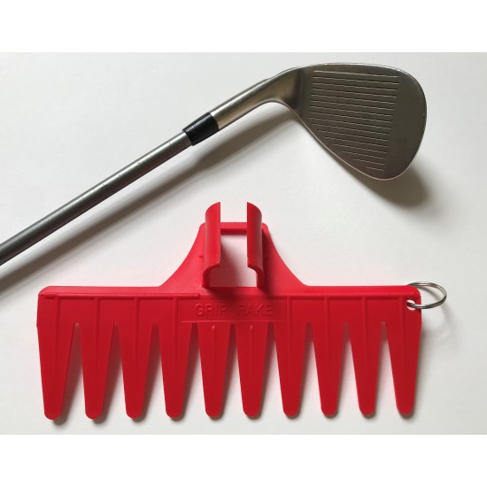 Golf Grip Rake Red for all golfers