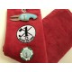 Hole in One Golf Towel Red with Hole in One Pitch Master Repairer and Hole in One Vegas Poker Chip Green
