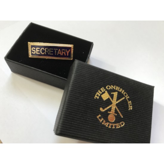 Secretary Lapel Badge Blue