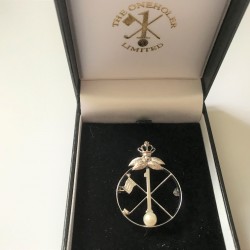 Lady King Oneholer Silver Brooch (Two or more Holes in One)