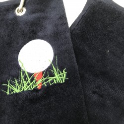 Golf Bag Towel for all Golfers Black Golf Bag Towel for all Golfers Black