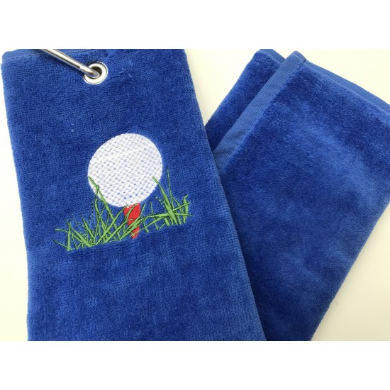 Golf Bag Towel for all Golfers Electric Blue