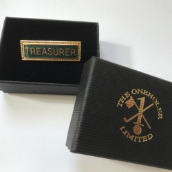 Treasurer Lapel Badge Green