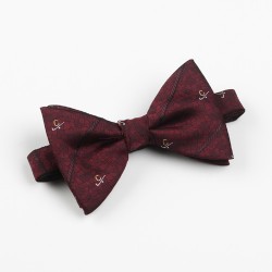 Captain Golfer Bow Tie Ready Tied Burgundy Captain Golfer Bow Tie Ready Tied Burgundy