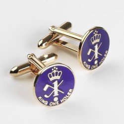 King Oneholer/Hole in One Golf Cufflinks (Two or more Holes in One) King Oneholer/Hole in One Golf Cufflinks (Two or more Holes in One)