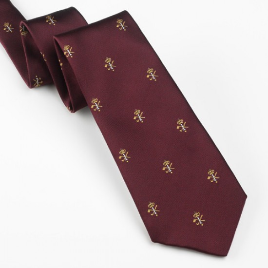 King Oneholer/Hole in One Golf Tie Maroon