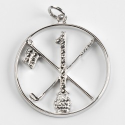 Hole in One/Oneholer Marcasite Golf Pendant Hole in One/Oneholer Marcasite Golf Pendant