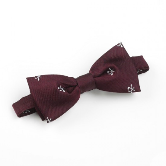 Hole in One/Oneholer Bow Tie Maroon Ready Tied
