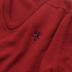 Hole in One/Oneholer Jumper Red V Neck Hole in One/Oneholer Jumper Red V Neck
