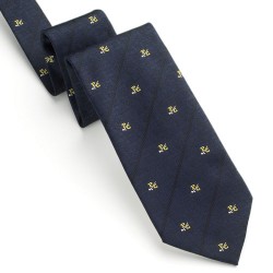 Past Captain Golfer Tie  Navy Blue Trademarked Past Captain Golfer Tie  Navy Blue Trademarked